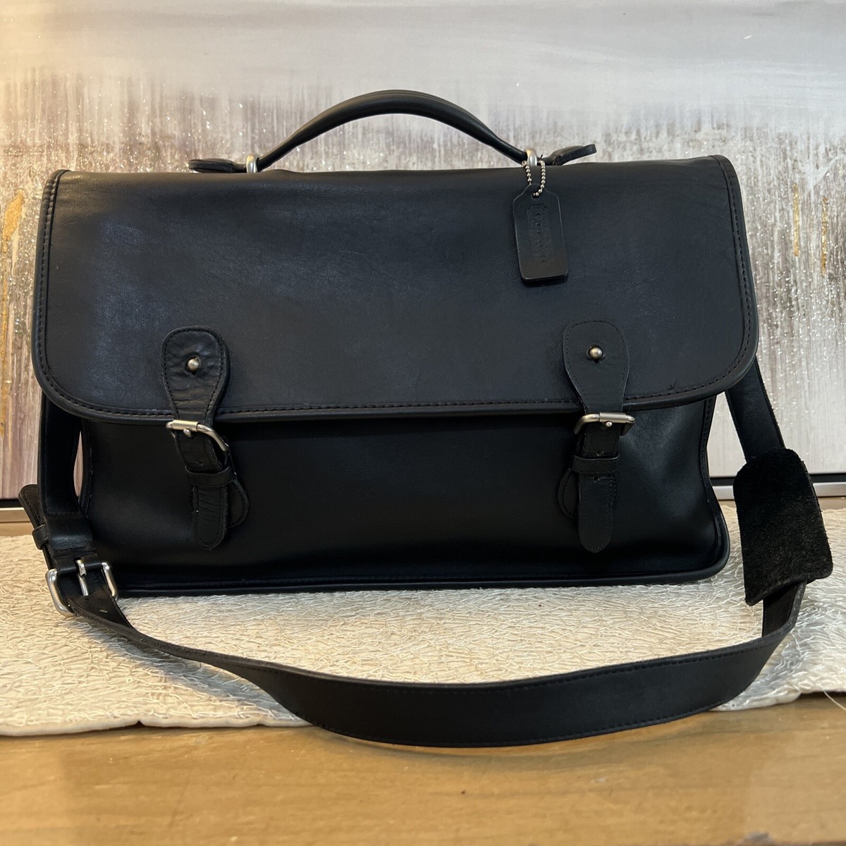 極美品 COACH Black Leather Briefcase 5236 s-l1200.jpg