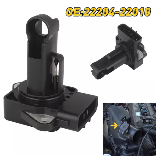 Mass Air Flow Meter MAF Sensor 22204-22010 5-pin Fit Toyota Denso - Foto 4