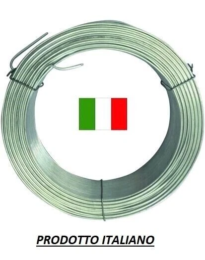 FILO FERRO ZINCATO A CALDO PER TENSIONE LEGATURA RETE MM 1.4 100 MT - Immagine 3 di 4