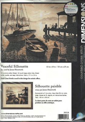 Stickpackung von Dimensions  # Peaceful Silhouett,  in Kreuzstich