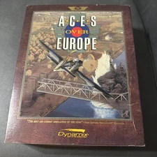 Aces Over Europe by Dynamix PC Game 3.5" 1993 Rare Vintage MS-DOS VGA Big Box