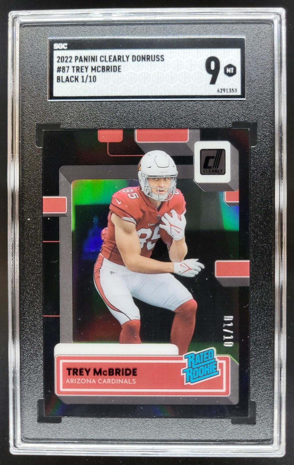 Trey McBride Panini Clearly Donruss #87 Black