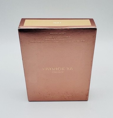 PATRICK TA Major Skin Creme Foundation and Finishing Powder Duo ~ FAIR 3 ~