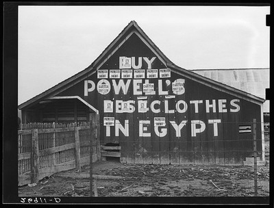 Williamson County Illinois Barn 1939 Buy Powell's Clothes in Egypt Posters
