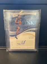 2019-20 Panini Immaculate Initiation Ink Isaiah Roby Auto RC /75 Thunder
