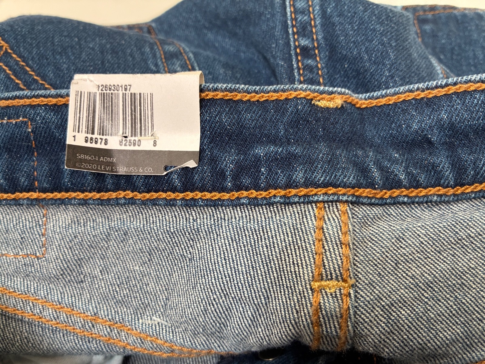 Women's Levis Premium Jeans Ribcage Ankle Straight Blue Denim - Button Fly 30/29 thumbnail 9