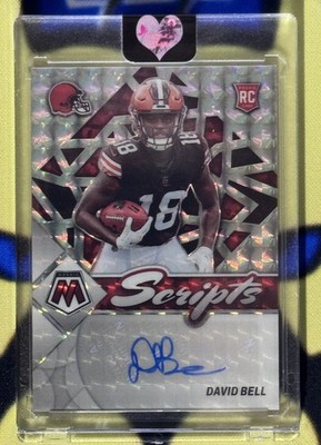 2022 Panini Mosaic - Rookie Scripts David Bell #RS-DB Browns