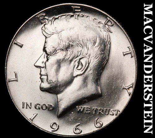 1966 Kennedy Half Dollar- Silver- Choice Gem Brilliant Uncirculated+++ #i8855
