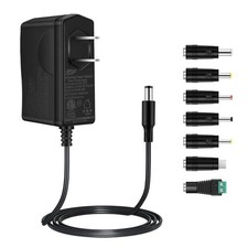 AC Adapter 6V 2A Power Supply with 7 DC Plug Tips, AC 6 Volts 2 Amps Regulate...