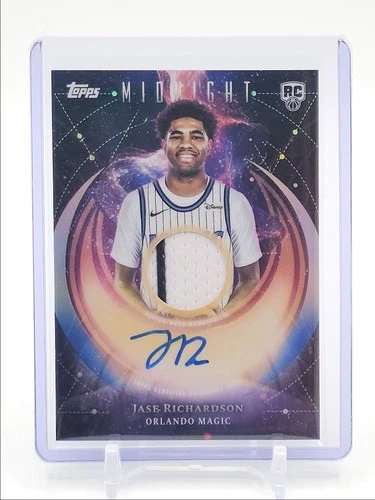 JASE RICHARDSON 2025-26 TOPPS MIDNIGHT RPA ROOKIE JERSEY PATCH RC AUTO Q3668