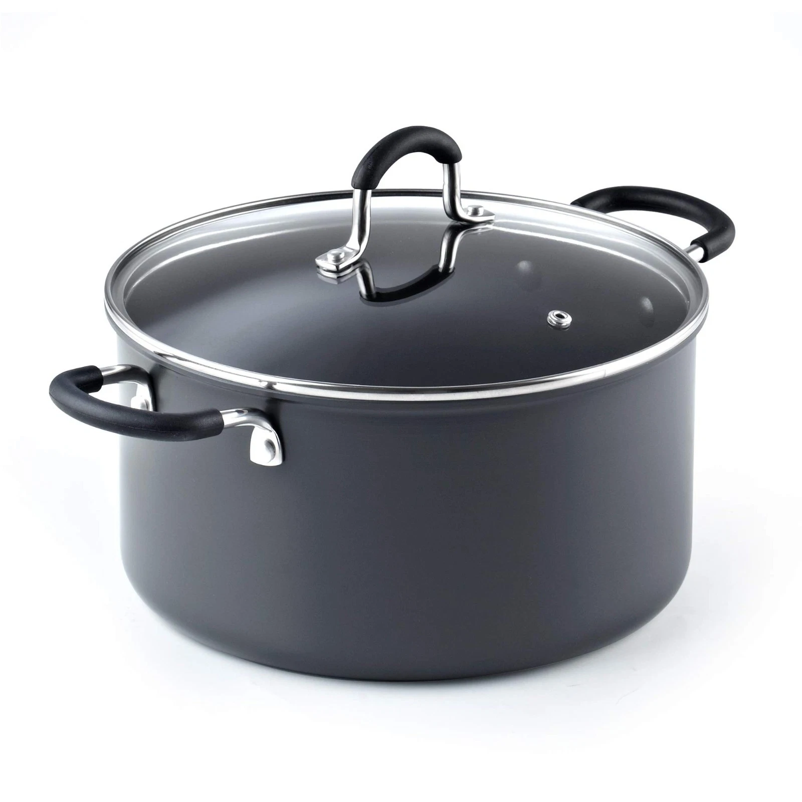 6-Quart Nonstick Casserole Dutch Oven Stockpot with Lid, Hard Anodized, Oven Saf