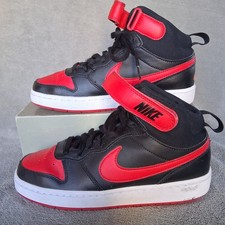 Nike Court Borough Boys Size 6YMid 2 Black Basketball Shoes Sneakers CD7782-003