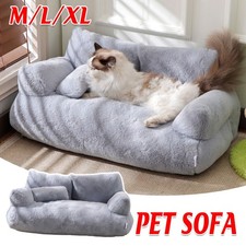 Sofá cama para mascotas gato perro guarida casa suave nido para dormir interior perrera reposapiés cojín