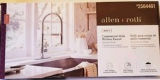 allen  roth - Commercial Style Kitchen Faucet -Chrome Finish, FP1B4207CP, New