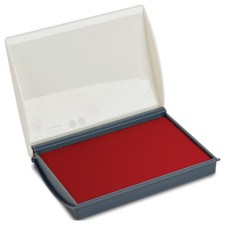 Small Rubber Stamp Pad 2 3/4 x 4 3/8 Inch Red Ink Traditional Crafting