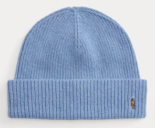 Polo Ralph Lauren Baby Blue Signature Pony Wool-Blend Beanie-POLO-407