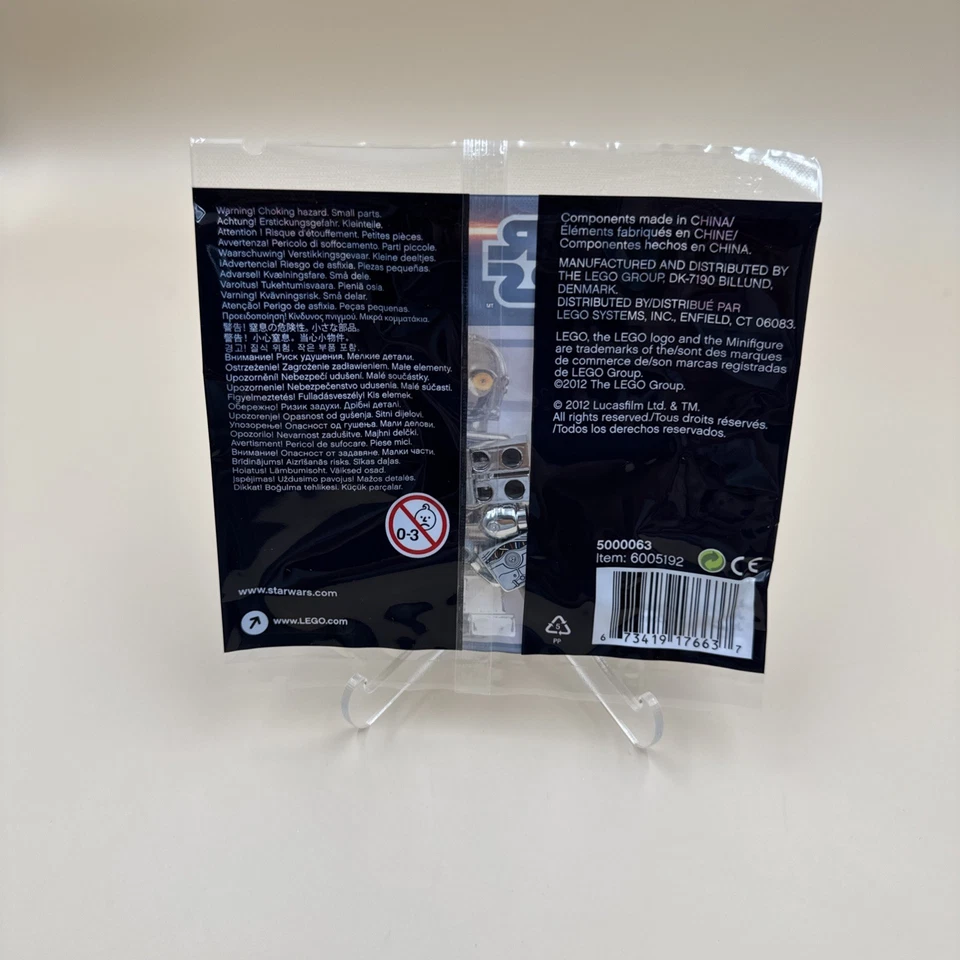 LEGO Star Wars: TC-14 Polybag (5000063) - New Sealed Chrome Protocol Droid Rare - Image 4 of 4