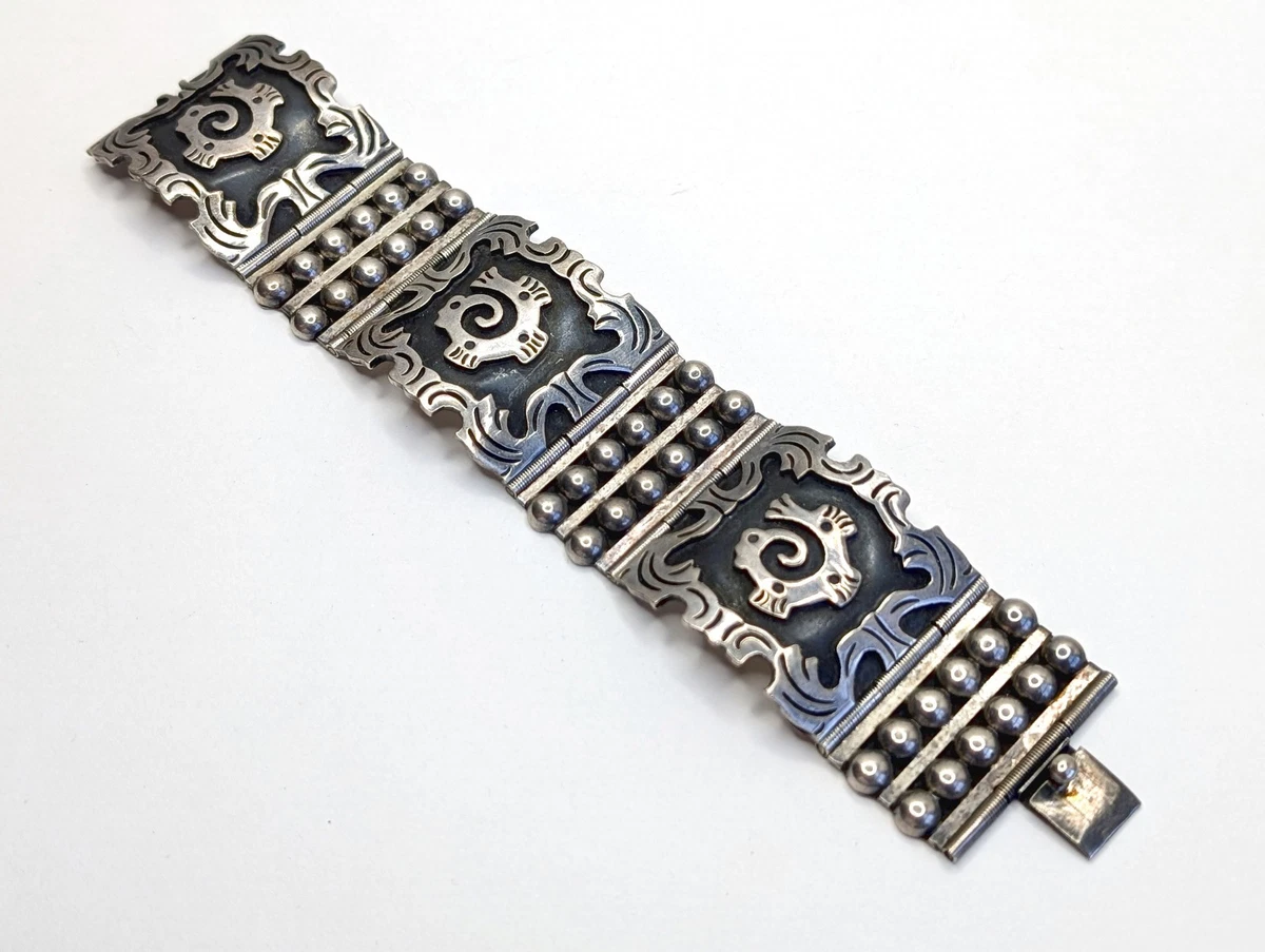 Mexican Sterling Silver Jewelry Indiana Mexican Bracelets for sale