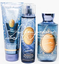 Bath & Body Works Disney Princess Cinderella Mist Spray Body Cream Shower Gel 3p