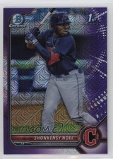 2022 Bowman Chrome Prospects Mega Box Purple Mojo Refractor Jhonkensy Noel v9t