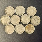 Lot of 10 Liberty Head V Nickels -Early US  Coins -Vintage ***FREE SHIPPING***