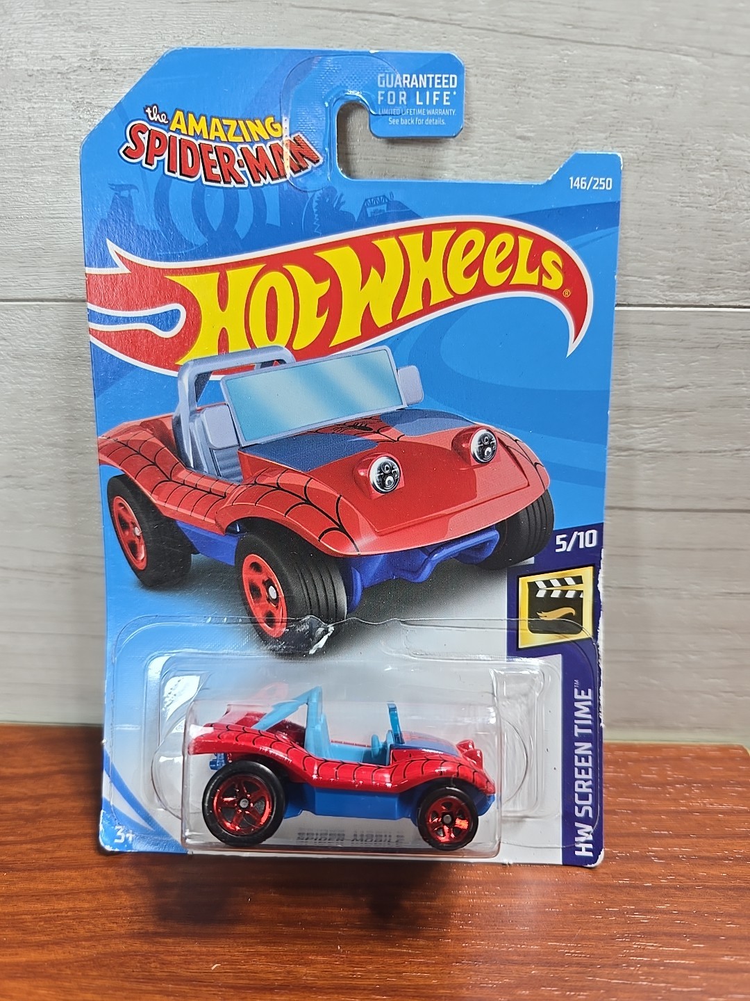 New Hot Wheels 2019 Screen Time 5/10  The Amazing Spider-Man Spider Mobile #146