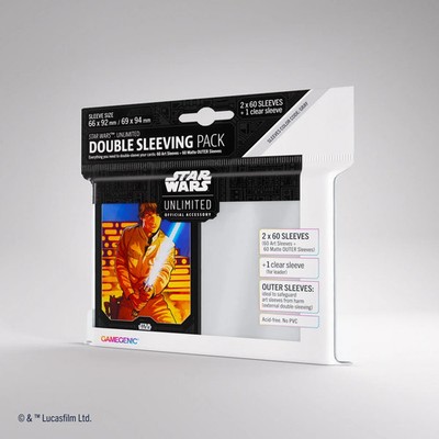 Star Wars: Unlimited Art Sleeves Double Sleeving Pack   Luke Skywalker