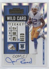 2020 Panini Contenders Rookie Ticket Wild Card Ticket Joe Reed #201 Auto 4f5
