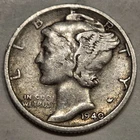$  .10 1940-S Mercury Head Dime Silver Fine F
