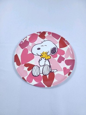 Peanuts New 2025 Snoopy Valentine's Day Theme Salad Plate 9'' Melamine 