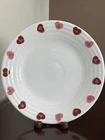 Fiesta Candy Hearts Luncheon Plate in White Fiestaware Lunch Love Valentine Rare