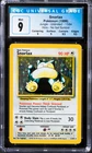 1999 Pokémon Snorlax #11 Unlimited NO SET SYMBOL ERROR Jungle CGC 9 Blue Label