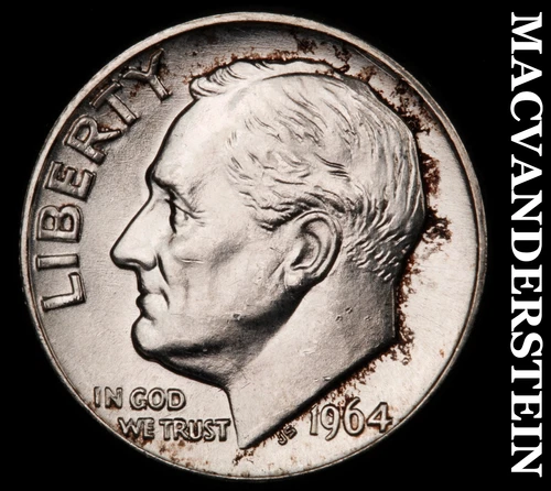 1964-D Roosevelt Dime- Silver Choice Gem Brilliant Uncirculated  #i4124