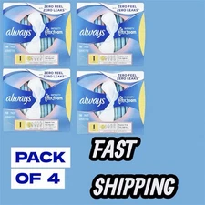 Always Infinity Flex Foam Pads with Wings Unscented Size 1 18Ct -Pack Of 4 (72)