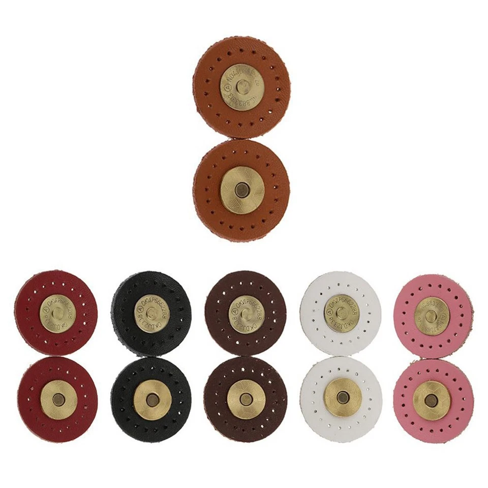 Metal Magnetic Snaps for DIY Leather Crafts Pack of 10 Round Replacements - Image 4 of 4