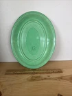 Fiestaware Large Oval Serving Platter Sea Mist Green 12. 5” Vintage Retired USA