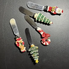 Boston Warehouse Christmas Holiday Spreaders For Jams & Dips 8 Total