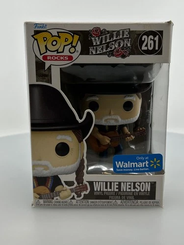 Funko POP! Rocks Willie Nelson #261 Walmart Exclusive Vinyl Figure DAMAGED BOX