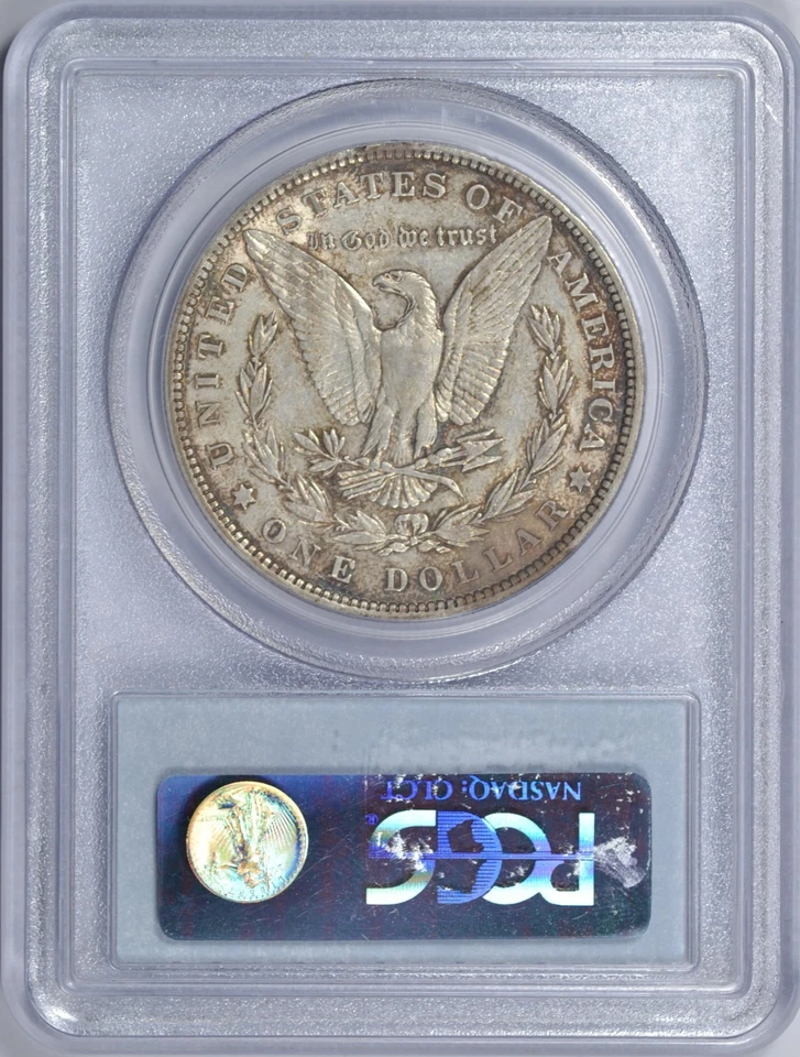 1901 MORGAN SILVER DOLLAR PCGS AU55 TONED - Image 2 of 3