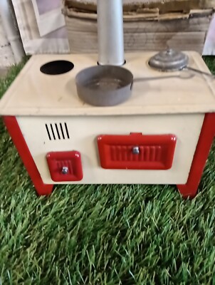 Cuisinière dînette ancienne en bois et métal