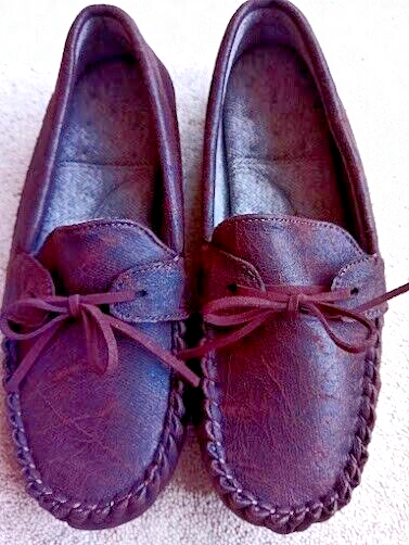 SAOLA Totes Ciabatte Mocassino Uomo Marrone Anticato Suola Comfort Tg 8 10 11 Nuove