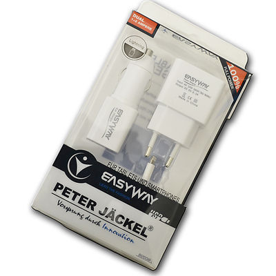 USB Dual Ladeset Ladekabel Auto Netzteil 3in1 für iPhone 5 5C 5S 6 6S Plus 7 8 X