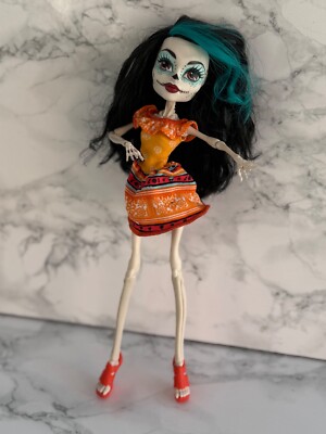 Monster High Skelita Calaveras Scarnival Day of the Dead Top Zustand