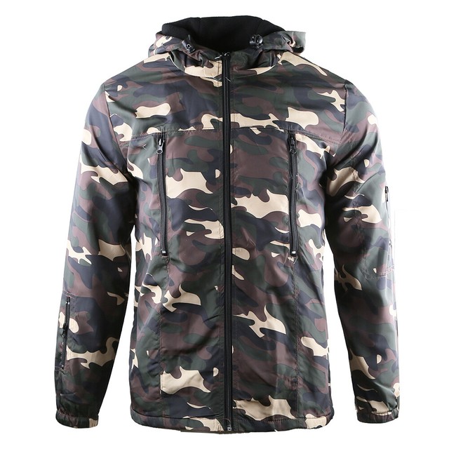windproof camo fleece jacket