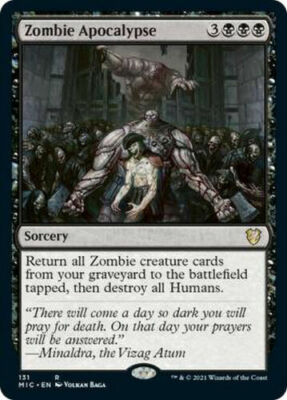 1x ZOMBIE APOCALYPSE - Zombie - Commander/Dark Ascension - MTG - Magic