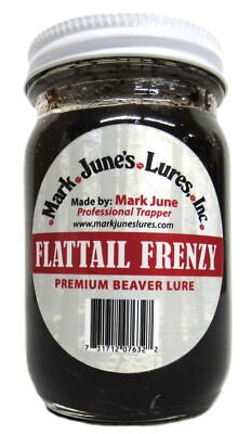 Flattail Frenzy Beaver Lure- Mark June's Lures 4 Ounce Bottle Trapping Supplies