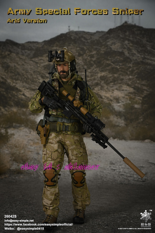 Easy&Simple 26042s 1/6 Army Special Forces Sniper Arid Version