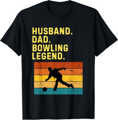 Funny Retro Bowling Gift For Husband Dad Husband Dad Bowling Hoodie or T-Shirt