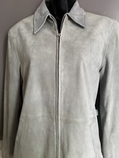 Nwt! $695 Lauren Ralph Lauren Woman’s 100% Suade Zip Up Jacket Size Medium
