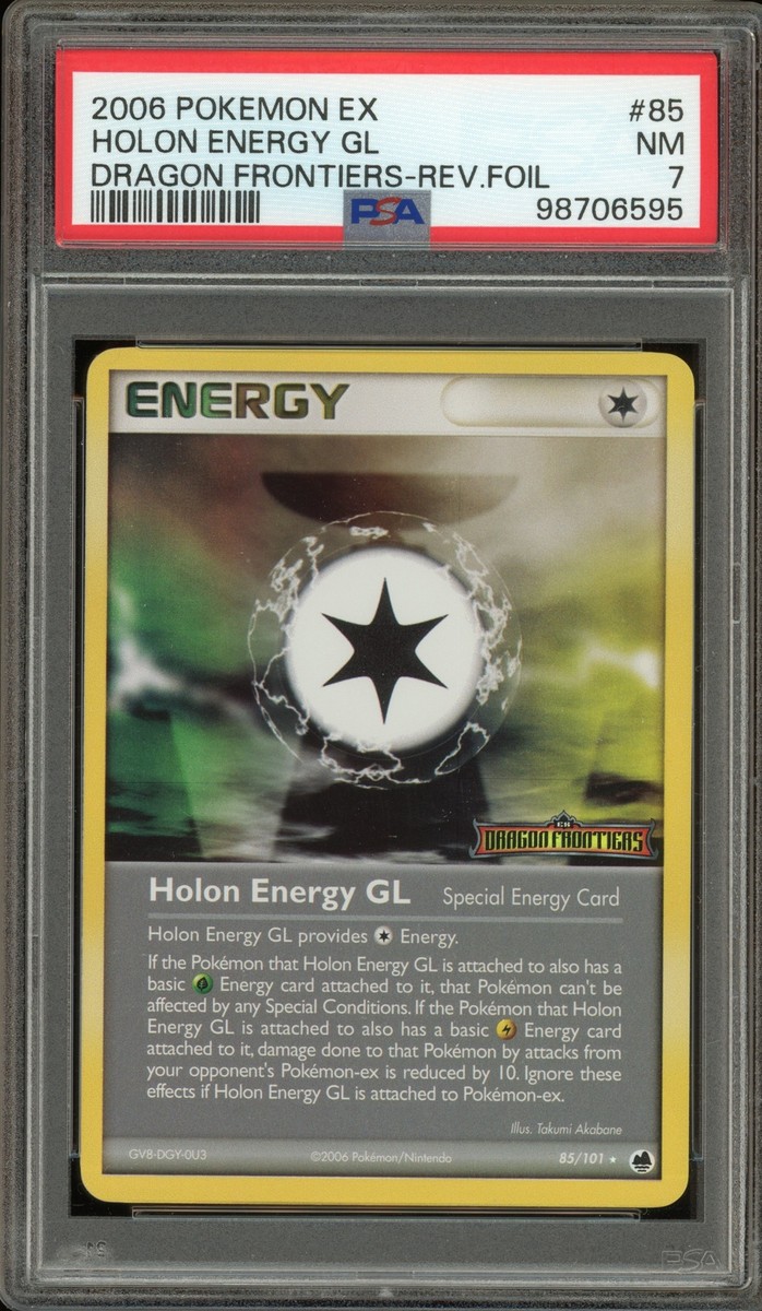 Pokemon Holon Energy GL EX Dragon Frontiers Reverse Holo #85 PSA 7